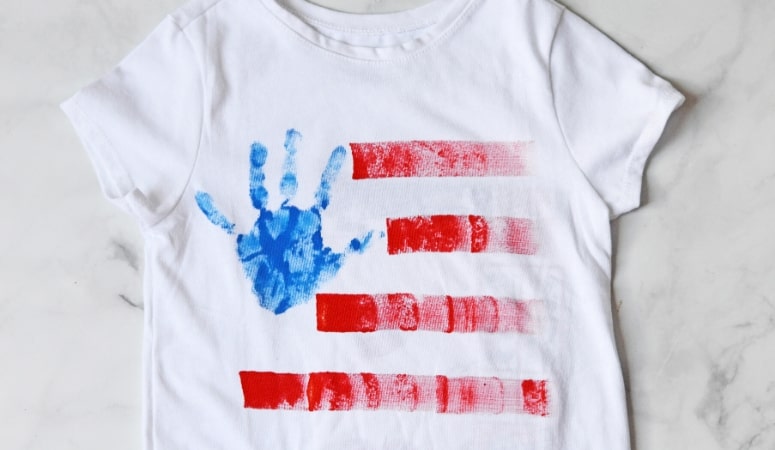 Handprint American Flag Shirt