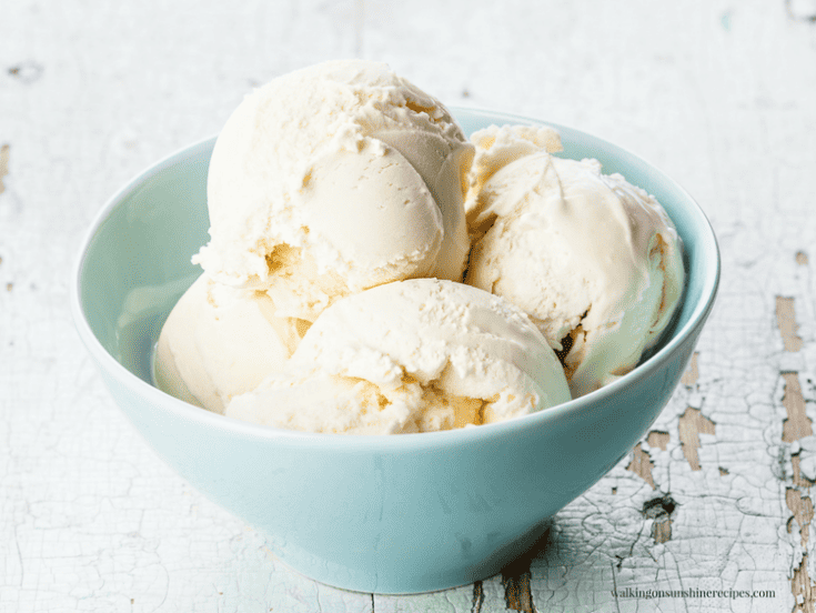 Homemade Vanilla Ice Cream FEATURED photo from Walking on Sunshine Recipes 1