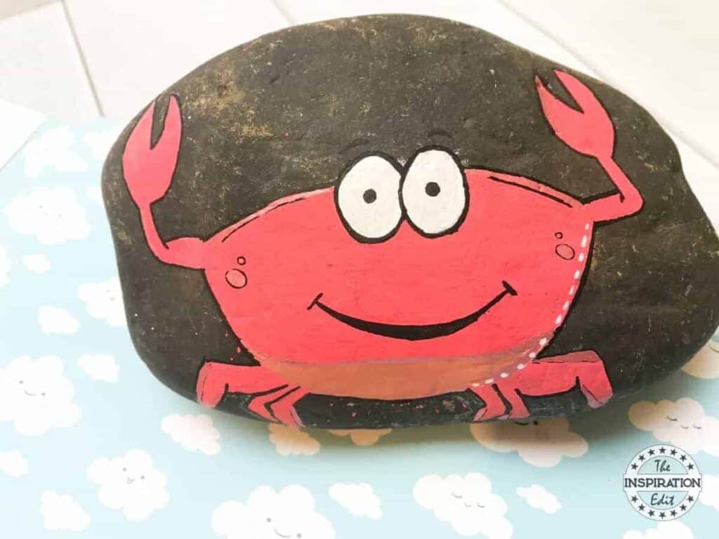 Crab Rock Painting Craft For Kids