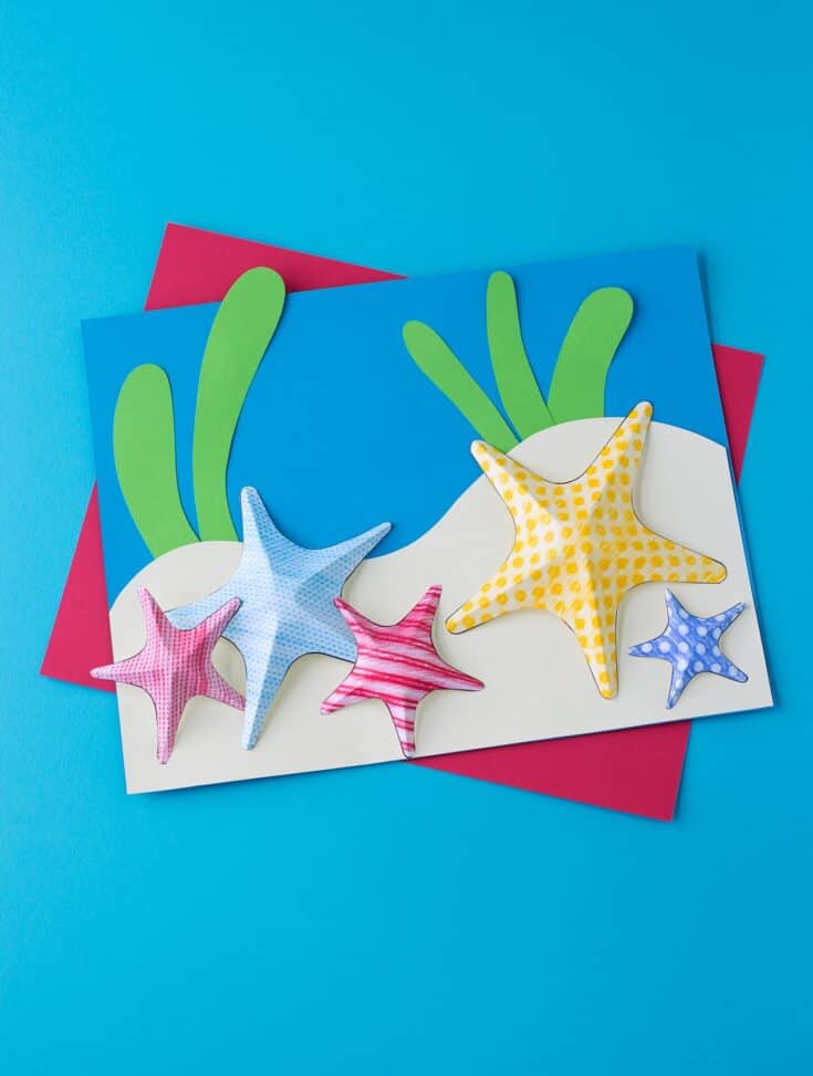 Starfish Texture Art for Kids 9
