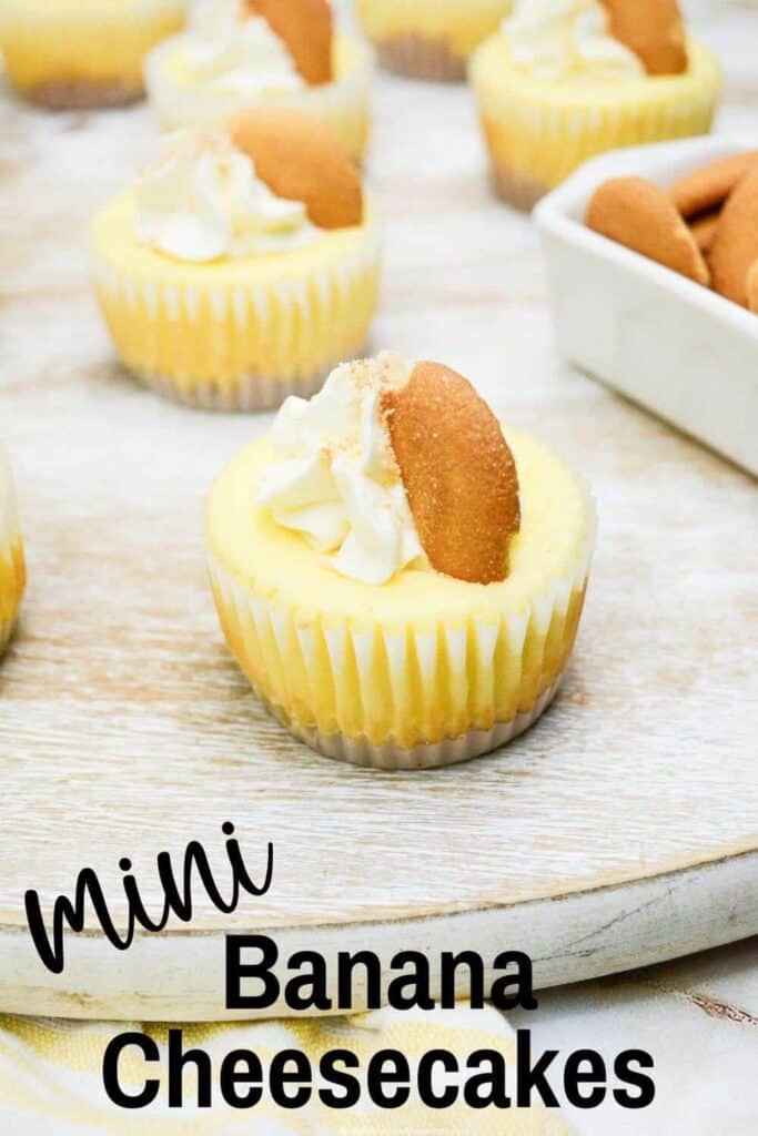 Mini Banana Cream Pie Cheesecakes