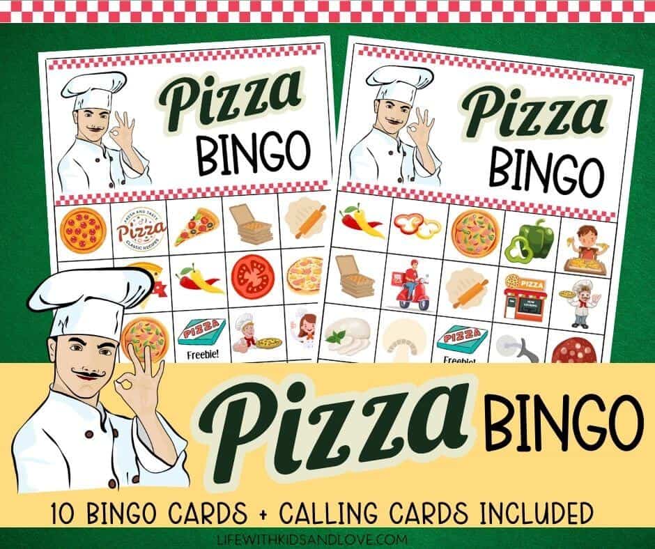 Pizza Bingo Game Printable