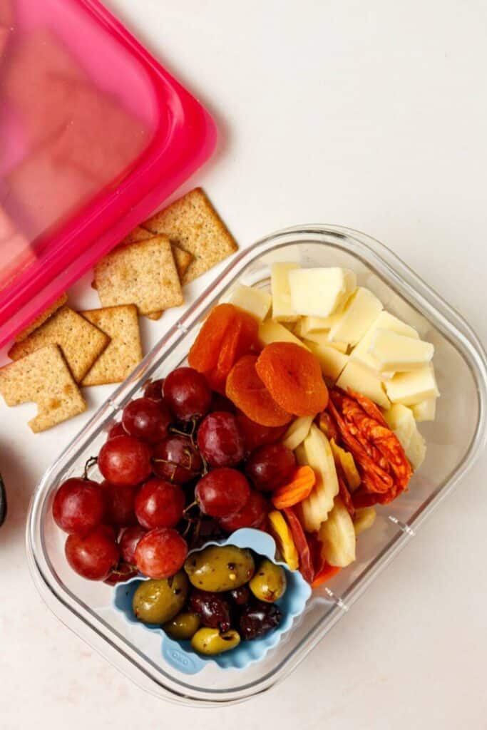 Cheese and Fruit Bento Box Idea