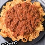 Chili with Fritos and Cheese