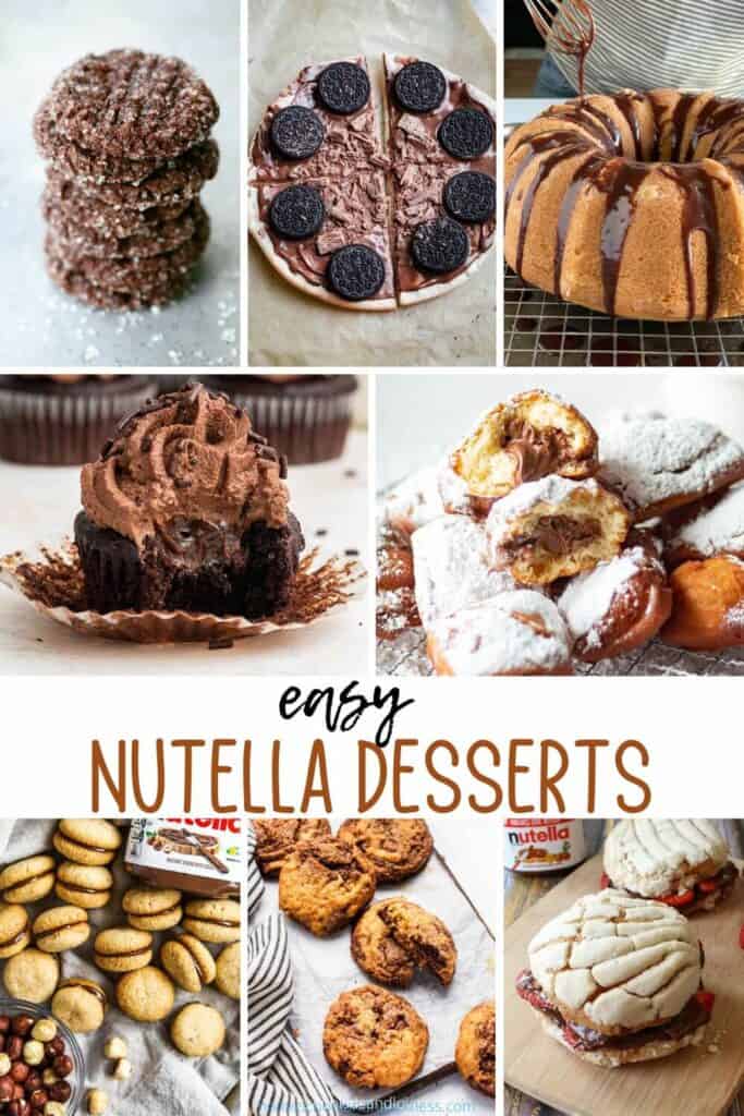 Desserts with Nutella