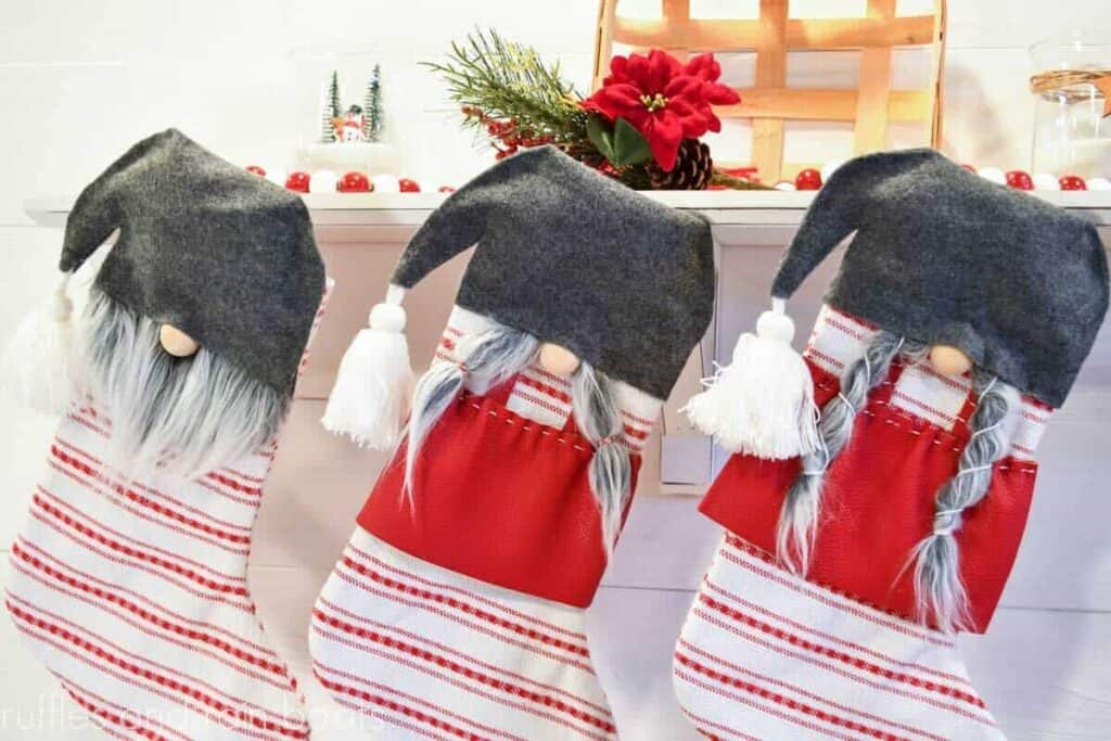 no sew gnome stockings free tutorial H