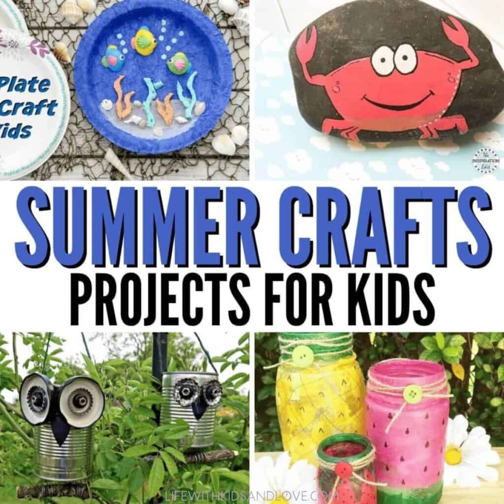 DIY Summer Craft Projects for Kids featured